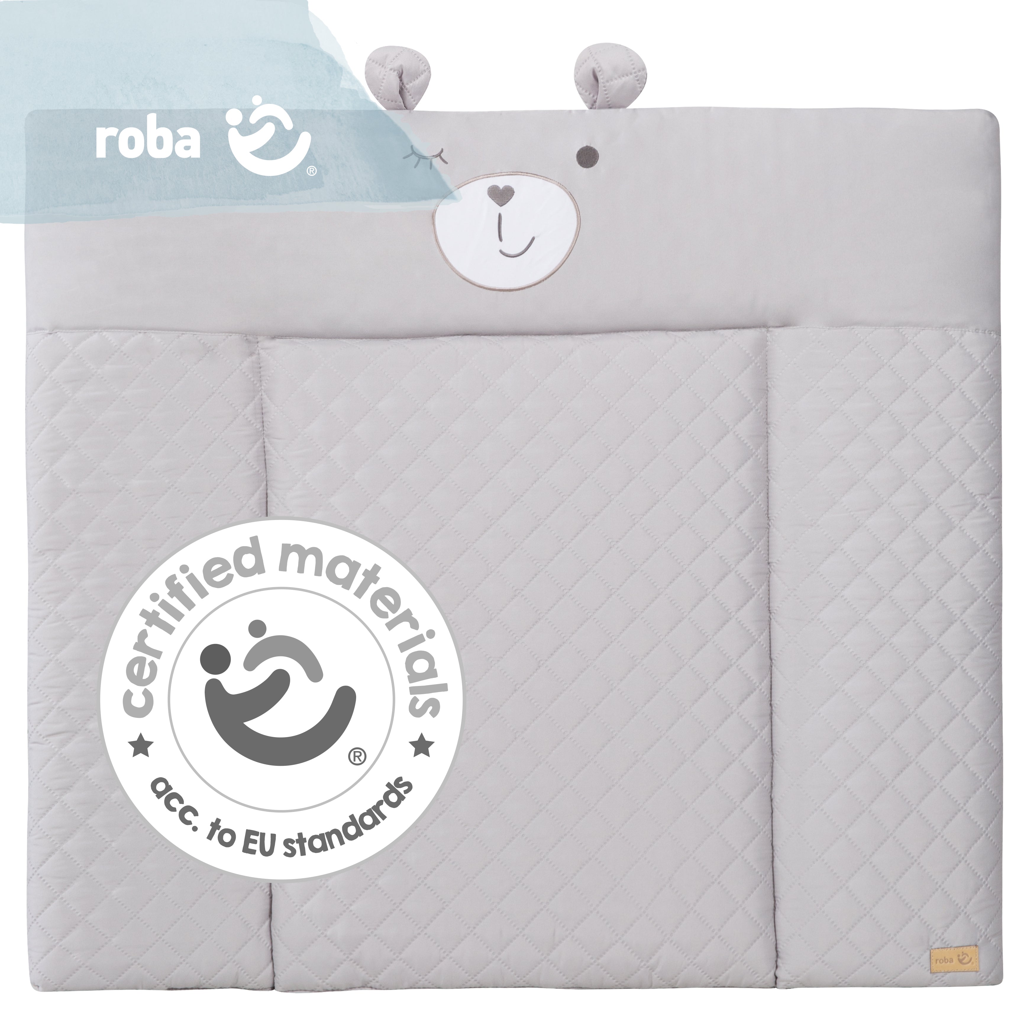 Roba 308017V230 Wickelauflage soft grau hellgrau – Wickelauflagen - Bild 3 Roba 308017V230 Wickelauflage soft grau hellgrau – Wickelauflagen - Produktbild 3