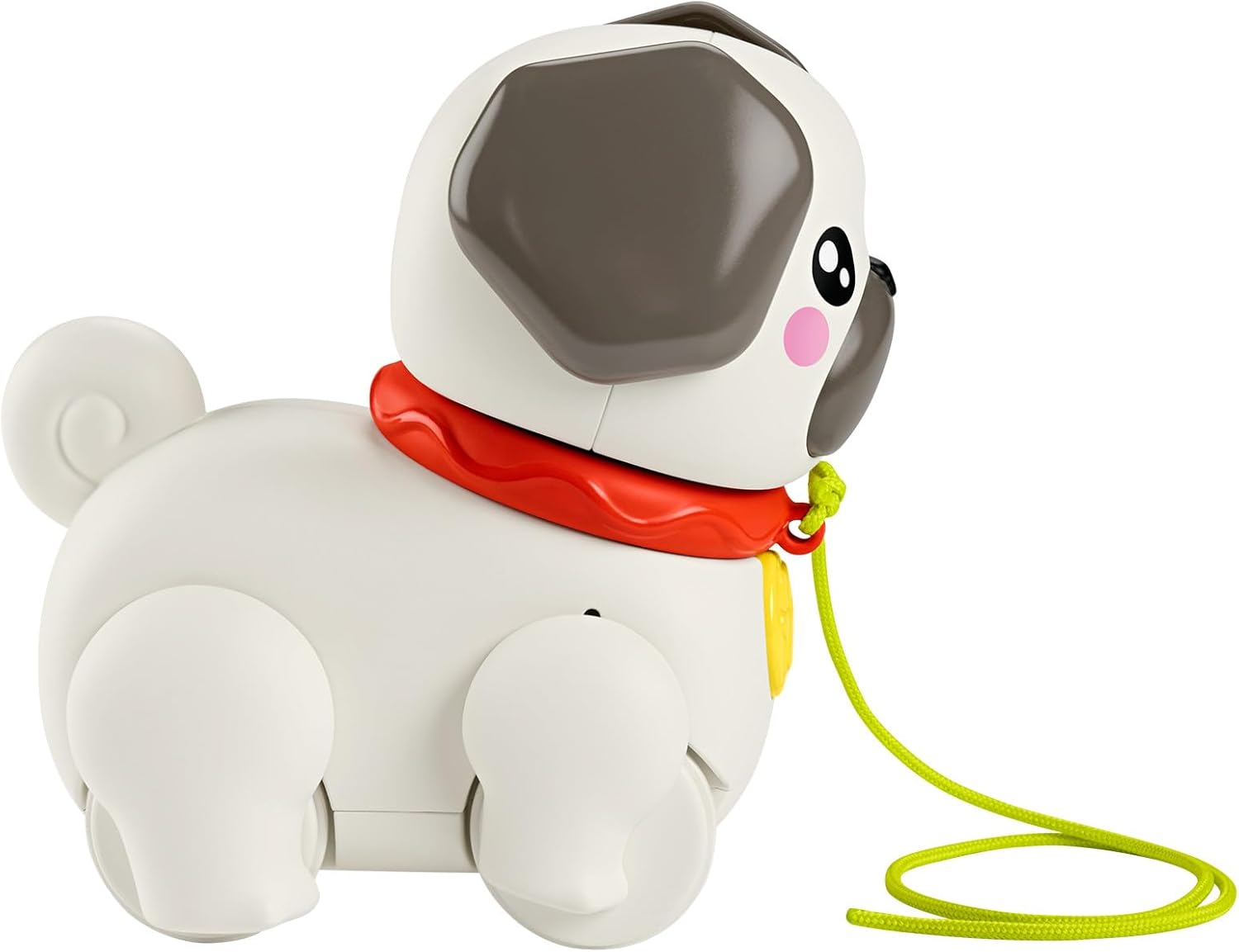 Fisher-Price, Spiel, &, Zieh, Mops, Nachziehspielzeug, für, Kleinkinder, HTW94