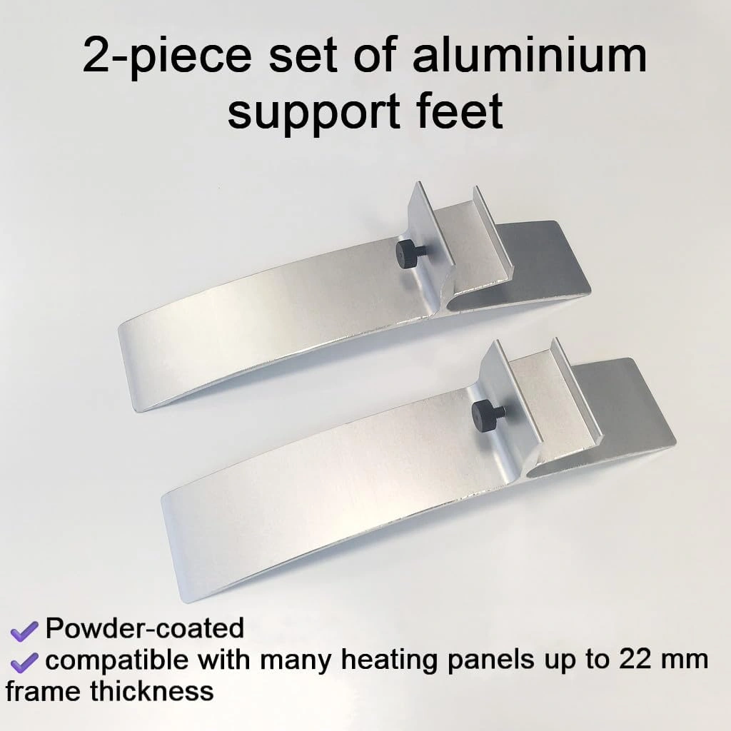 VIESTA® SF2 Standfüße für Infrarotheizungen – Freistehende Nutzung für F- und CF-Serie, Silber