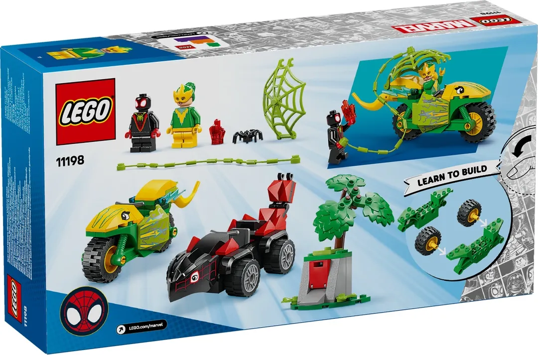 LEGO® Spidey und seine Superfreunde 11198 Actionspaß mit Spin und Electro in ihren Dino-Flitzern LEGO® Spidey und seine Superfreunde 11198 Actionspaß mit Spin und Electro in ihren Dino-Flitzern