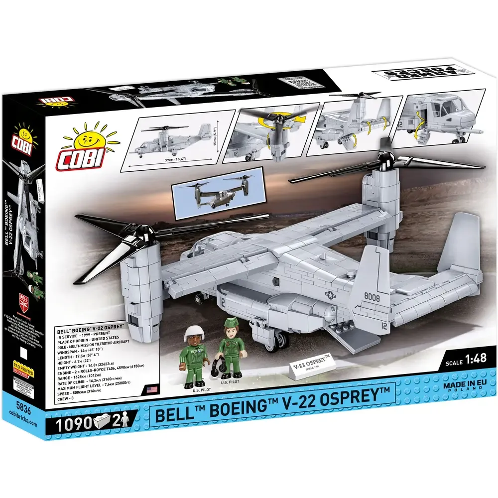 COBI 5836 BELL™ BOEING™ V-22 OSPRAY™ Scale 1:48 COBI 5836 BELL™ BOEING™ V-22 OSPRAY™ Scale 1:48