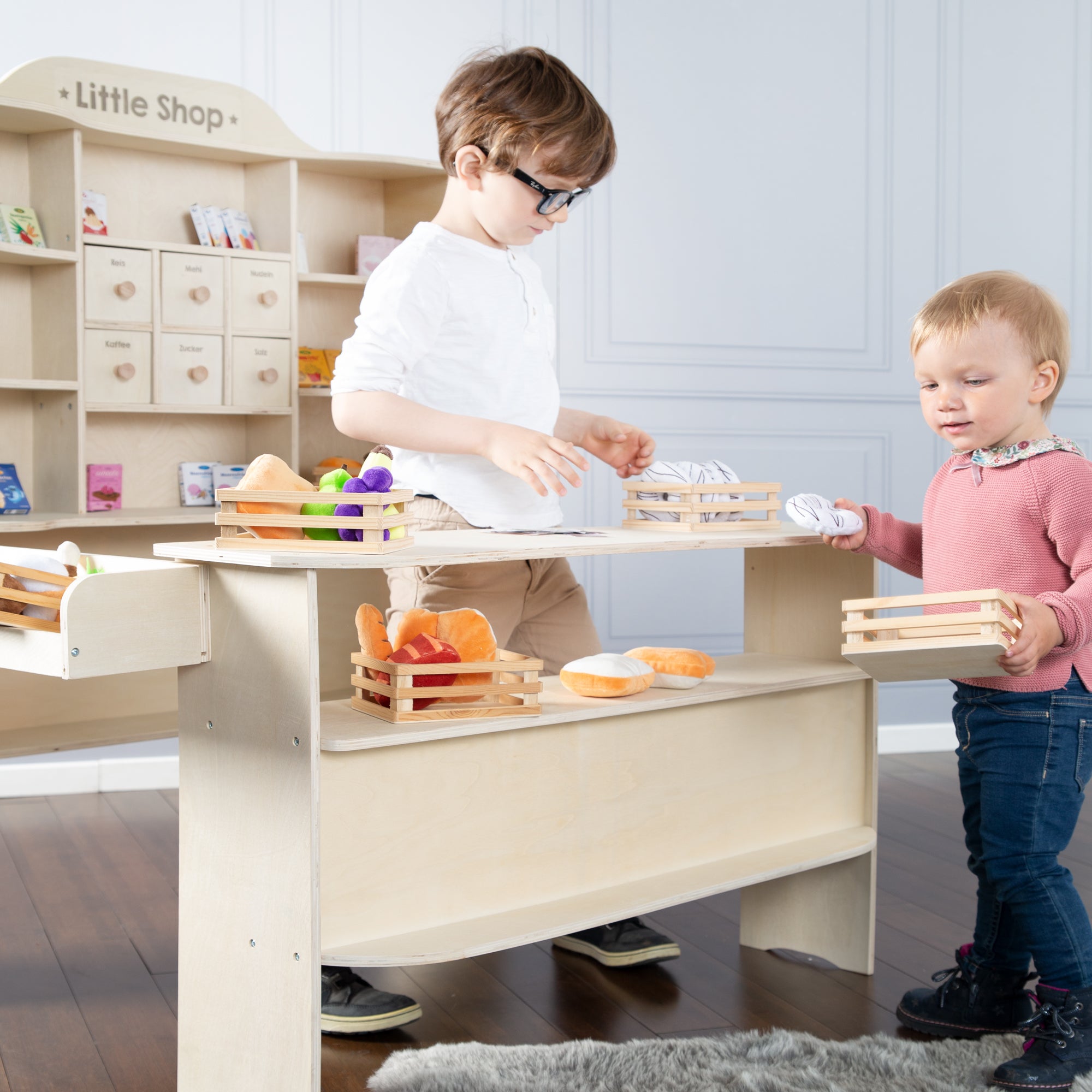 Roba 9286 Verkaufsstand natur lackiert – Rollenspiel - Bild 8 Roba 9286 Verkaufsstand natur lackiert – Rollenspiel - Produktbild 8