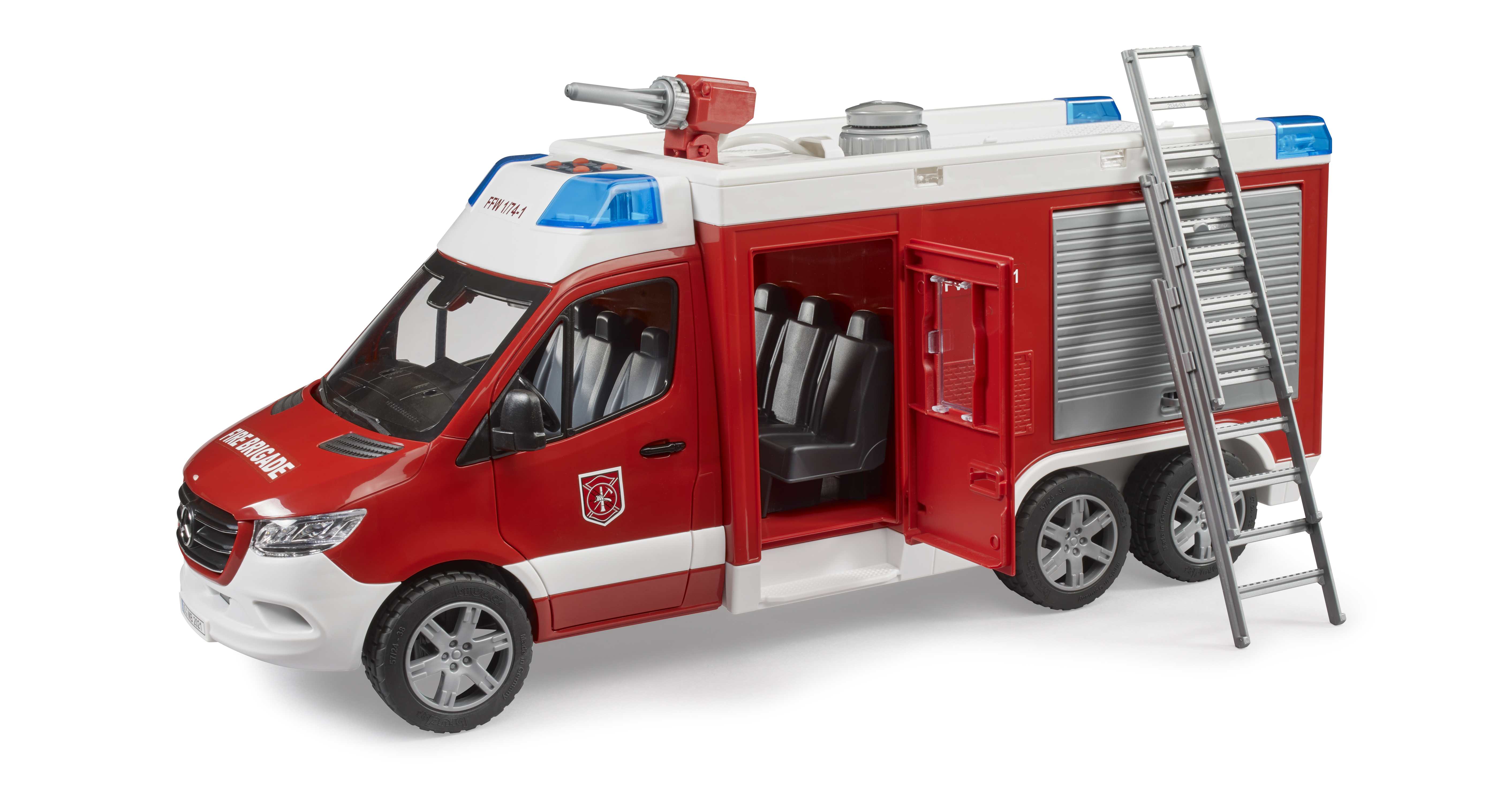 BRUDER 02680 - MB Sprinter Feuerwehrrüstwagen mit Light & Sound Modul - Bild 4