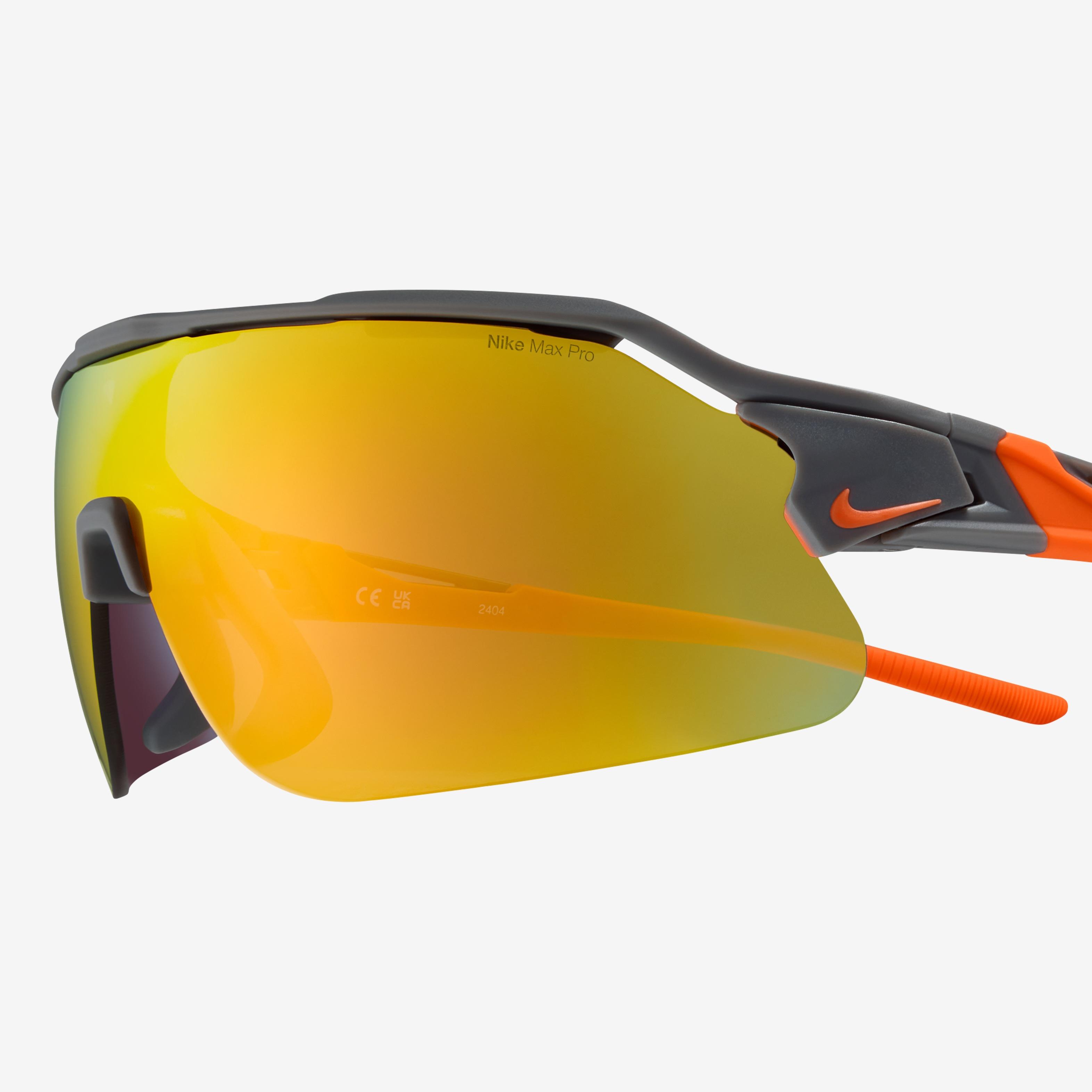 Nike 4008028/GO Sonnenbrille Flyfree Shield - Grau / Orange Nike 4008028/GO Sonnenbrille Flyfree Shield - Grau / Orange