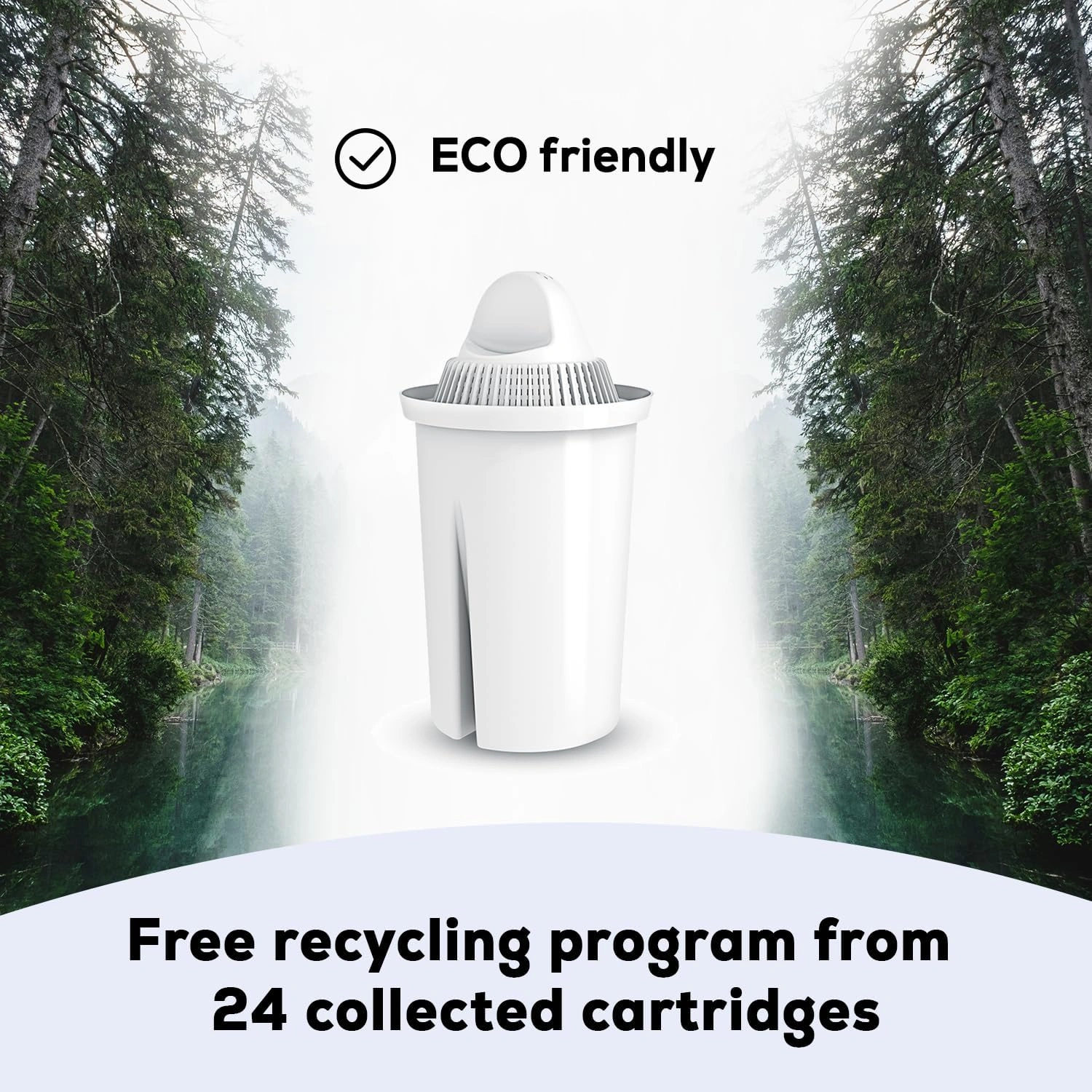 PEARLCO 280309 Classic Wasserfilter Kartuschen – 3er Pack – kompatibel mit Brita Classic