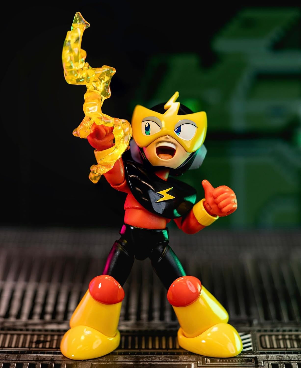 Jada 253251026 Mega Man - Elec Man Actionfigur 4.5 Zoll (11.4 cm) Spielzeug, Actionfigur
