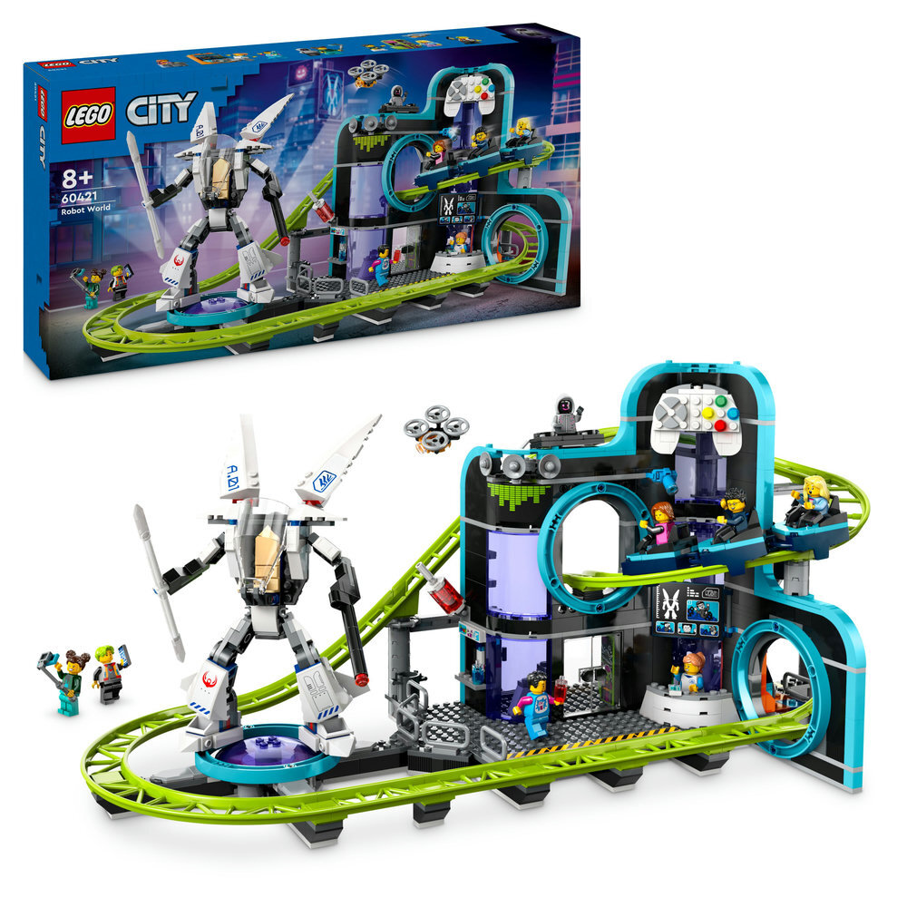 LEGO® City Achterbahn mit Roboter-Mech 60421 Spielzeug