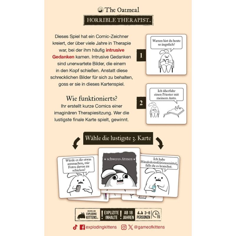Horrible Therapist Buch, Veröffentlichung, Comics, Werbung, Plakat