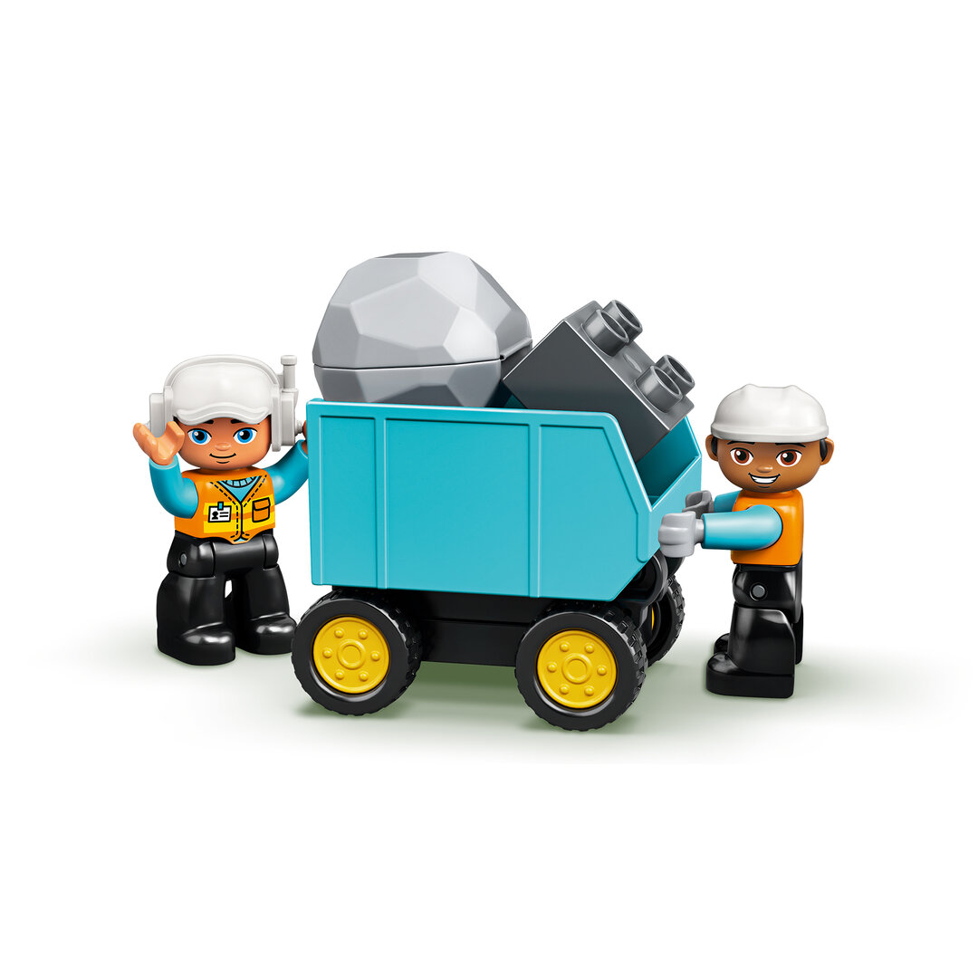 LEGO® DUPLO® Bagger und Laster 10931 Schutzhelm, Spielzeug, Person, Rad, Gesicht
