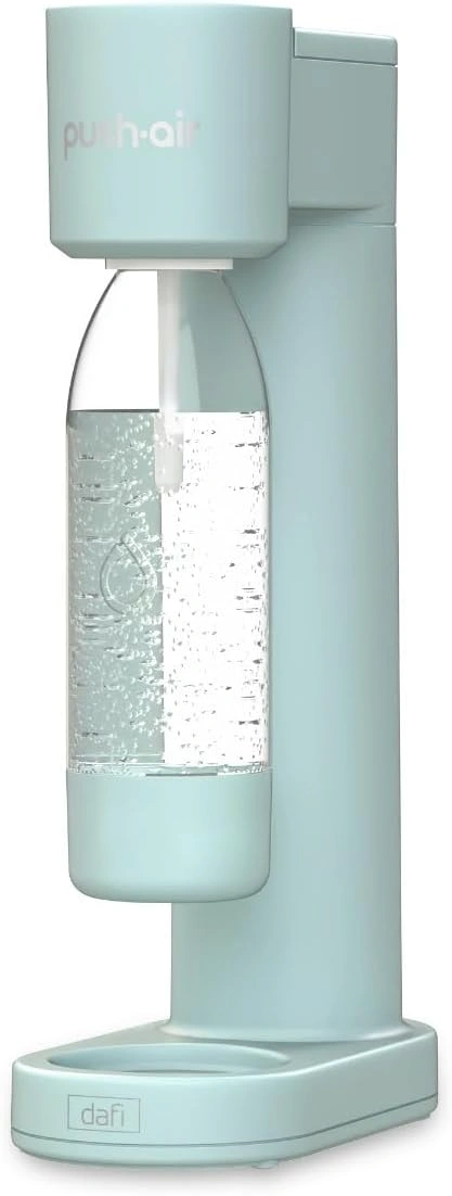 PEARLCO 502039 Wassersprudler PushAir Set Mint inkl. CO₂-Zylinder und 2 Flaschen