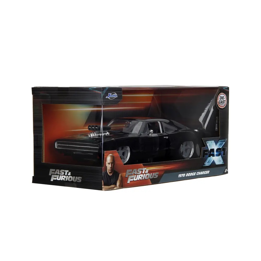 Jada 253203091 Fast & Furious 1970 Dodge Charger R/T Modellauto 1:24 Leichtmetallfelge, Speiche, Reifen, Rad, Limousine