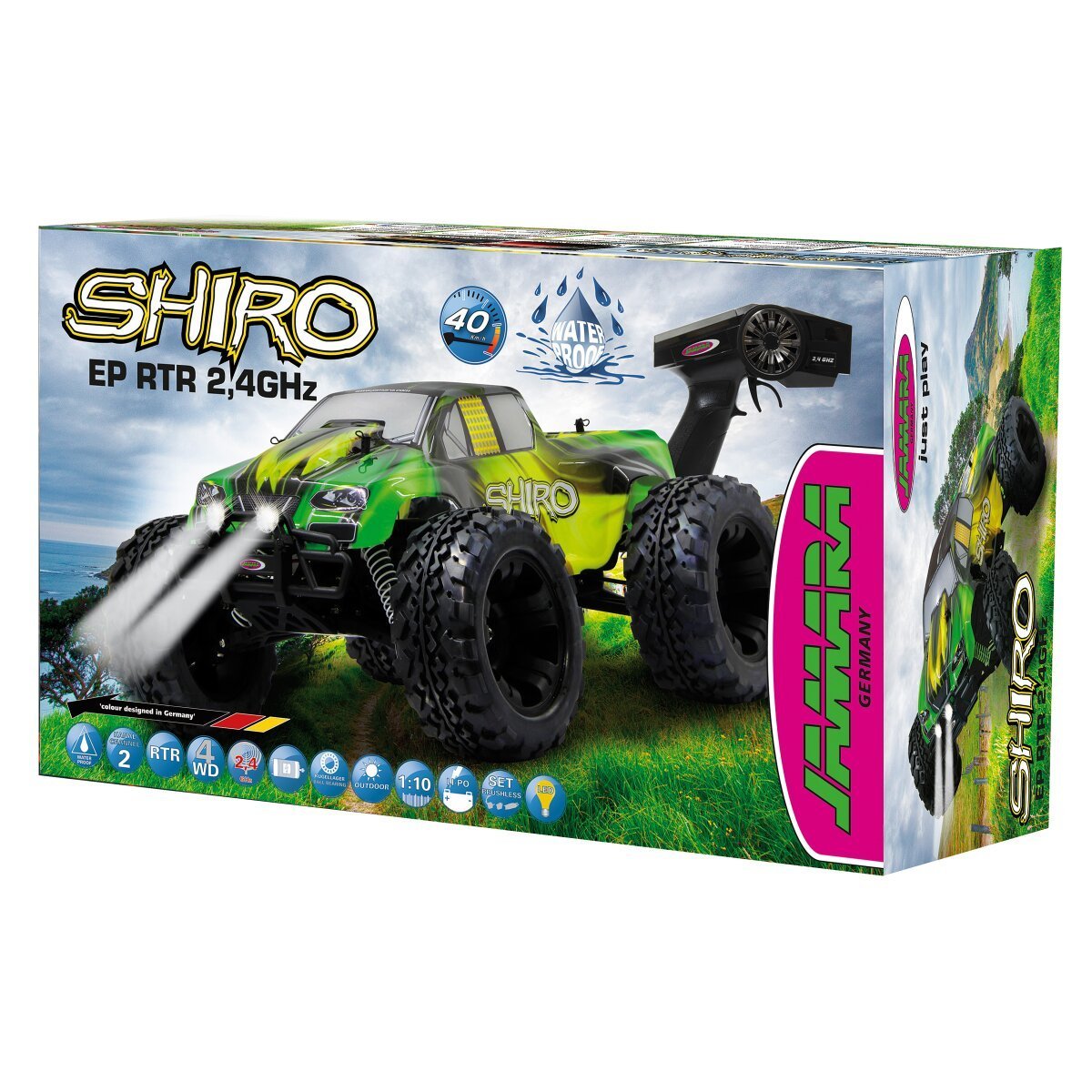 JAMARA Shiro Monstertruck 4WD 1:10 NiMh 2,4GHz mit LED ab 14 Jahren JAMARA Shiro Monstertruck 4WD 1:10 NiMh 2,4GHz mit LED ab 14 Jahren