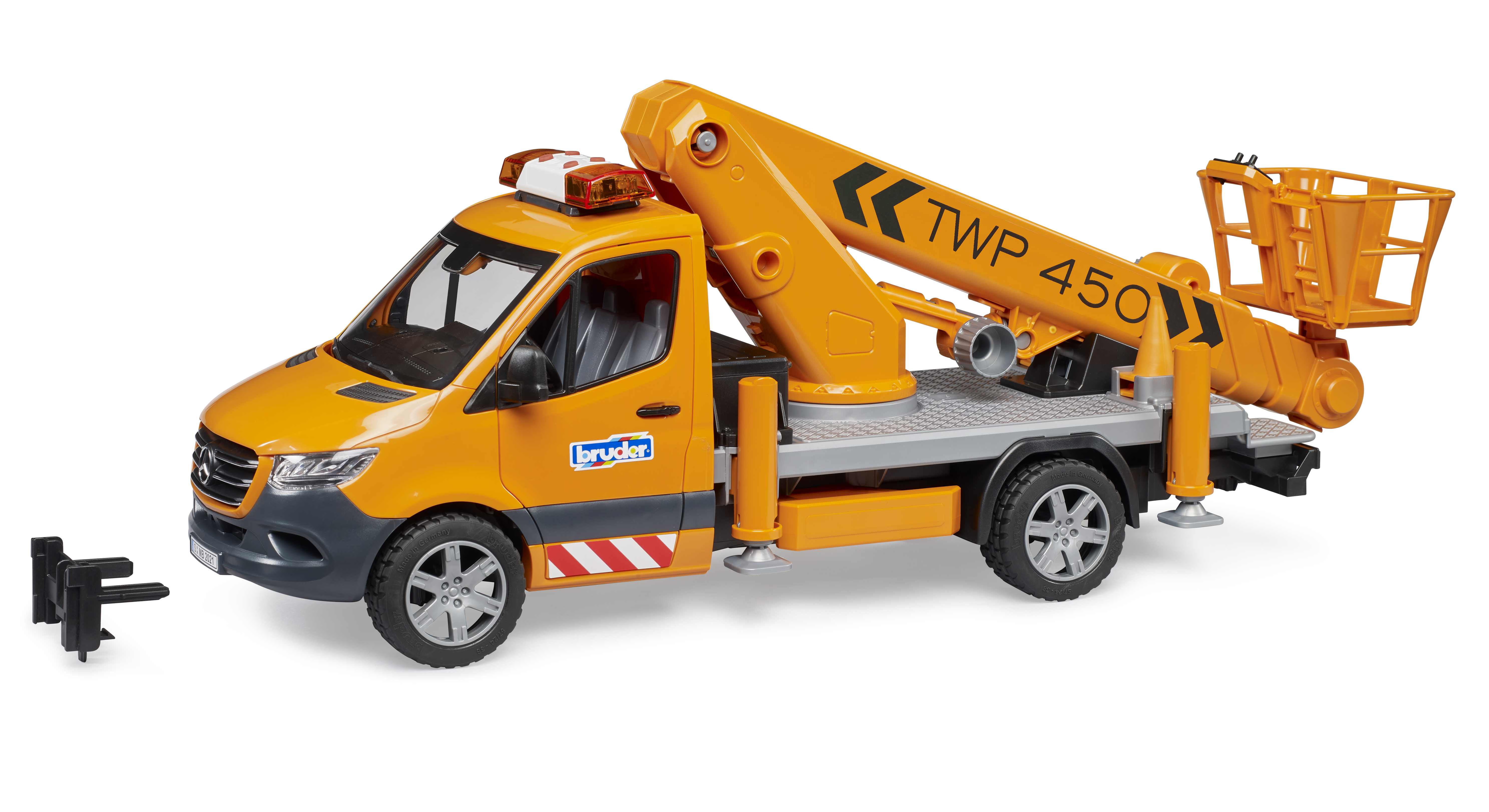 BRUDER 02679 - MB Sprinter Arbeitsbühne mit Light mit Sound Modul - Bild 3 BRUDER 02679 - MB Sprinter Arbeitsbühne mit Light mit Sound Modul - Bild 3