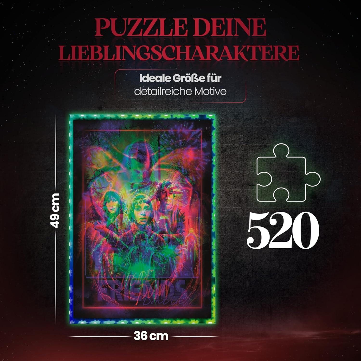 Stranger Things - Metamorphic Art Collection The Upside Down Werbung, Plakat