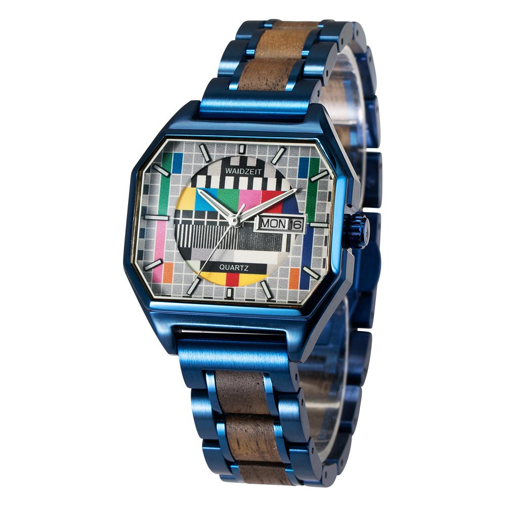 WAIDZEIT MO04 Armbanduhr Sendeschluss Blau