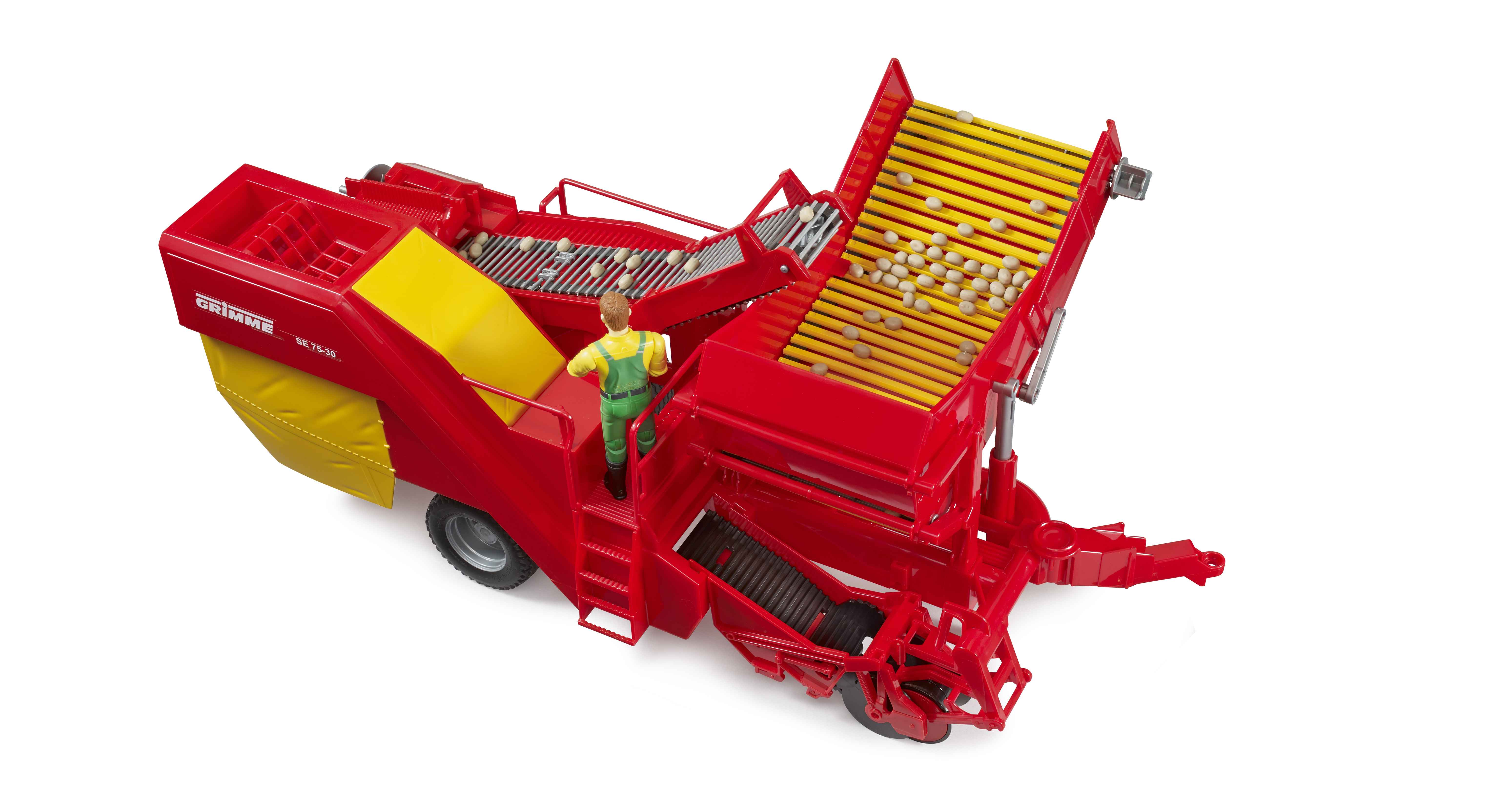 BRUDER 02130 - Grimme SE 75-30 Kartoffelvollernter mit 80 Kartoffelimitaten - Bild 4 BRUDER 02130 - Grimme SE 75-30 Kartoffelvollernter mit 80 Kartoffelimitaten - Bild 4