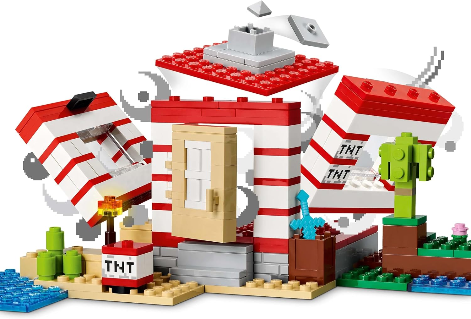 LEGO® Minecraft™ 21275 Das TNT Dschungelhaus Spielzeug, Lego-Set