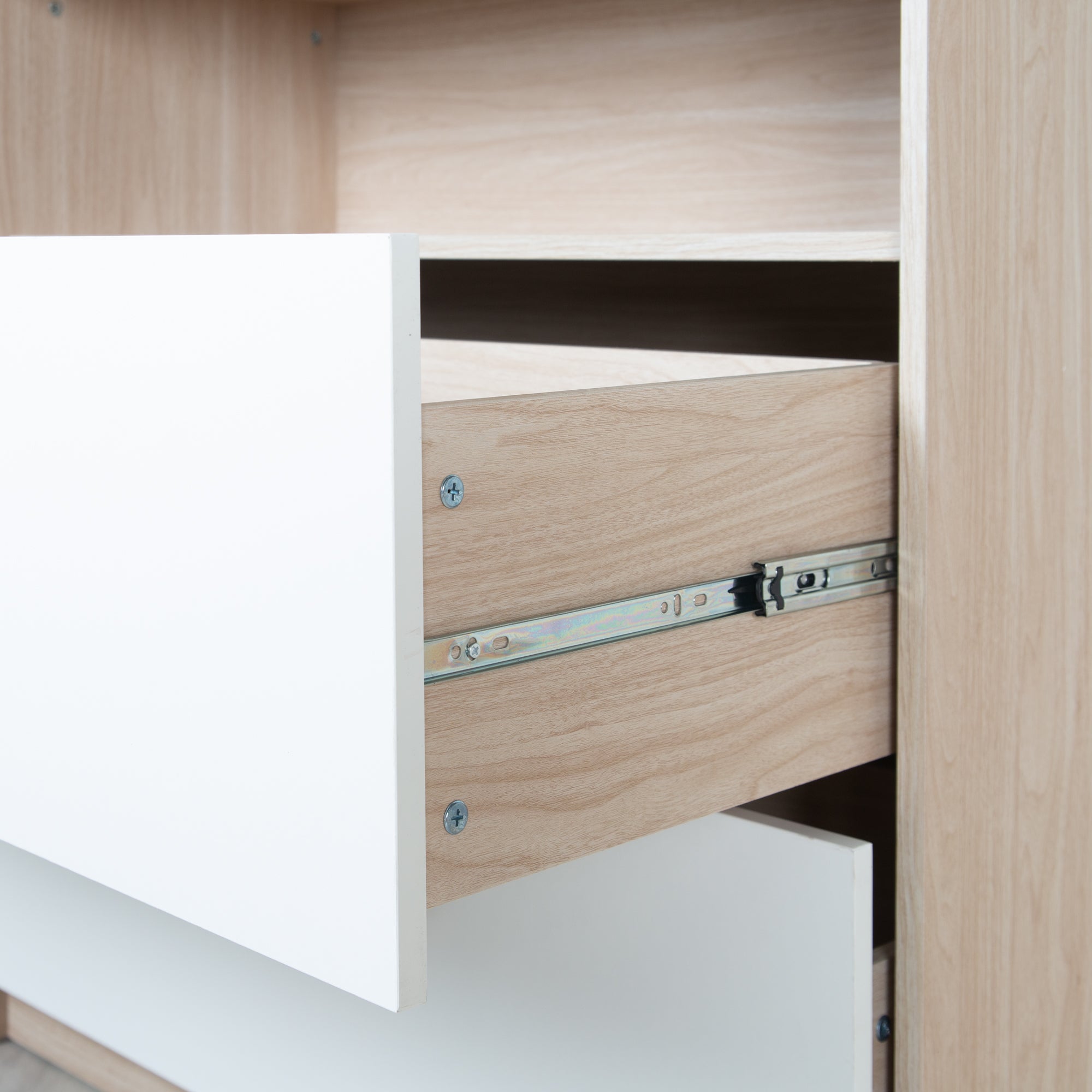 Roba 1711867 Wickelkommode Cabane Weiß und Natur – Wickelkommode schmal - Produktbild 10