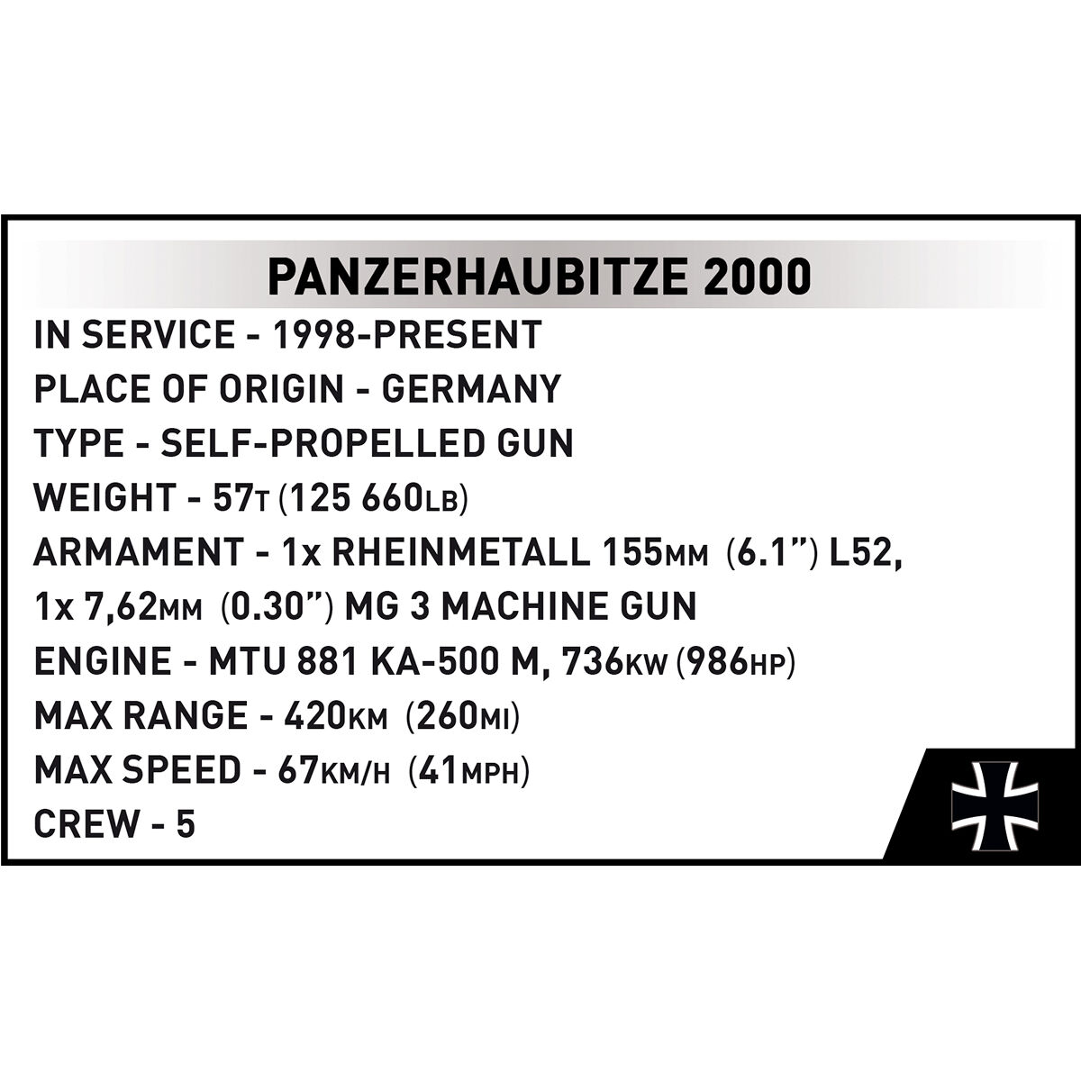 COBI 2628 - Panzerhaubitze 2000 Maßstabb 1:35) - Bild 13 COBI 2628 - Panzerhaubitze 2000 Maßstabb 1:35) - Bild 13