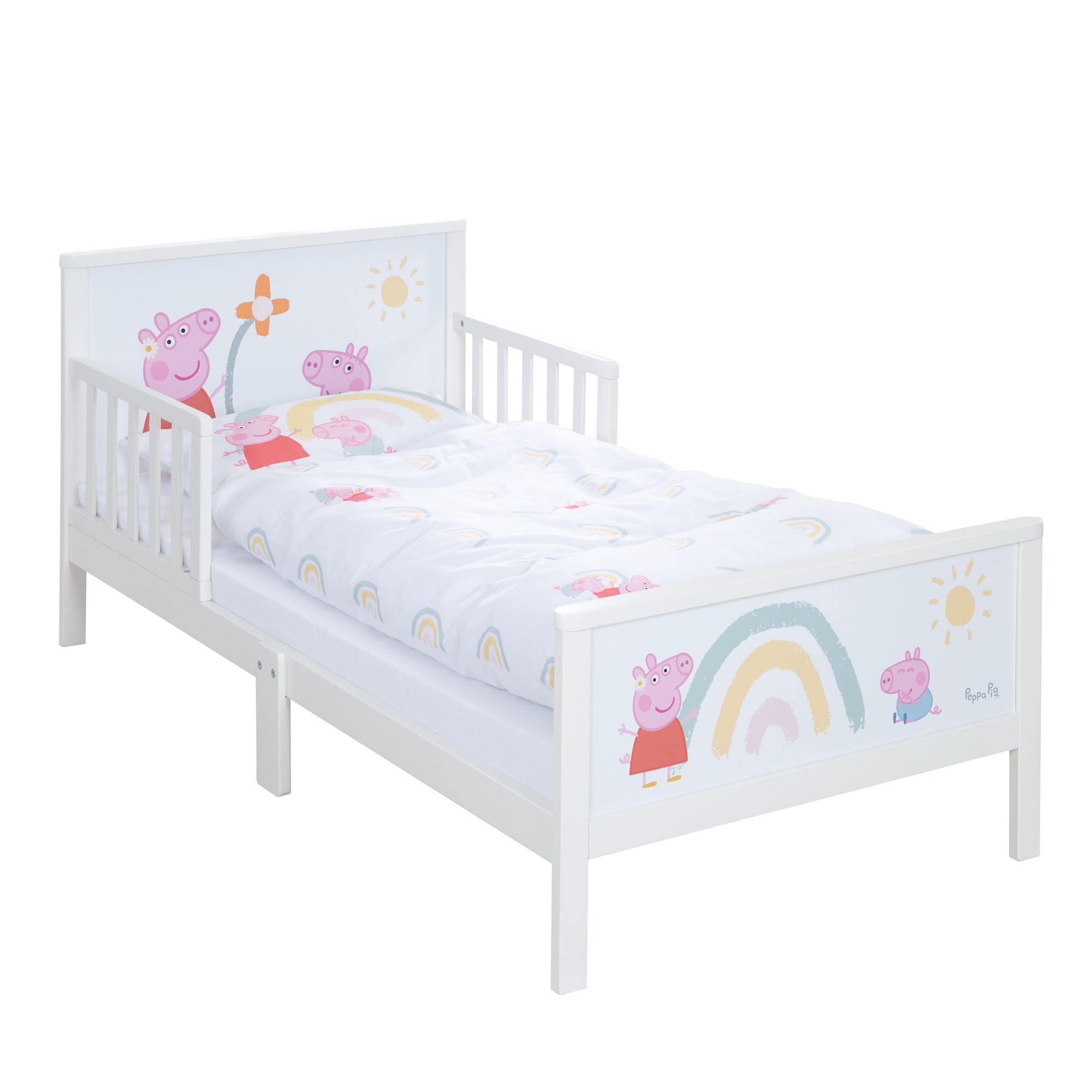 Roba 20330PP1 Komplettbett, 70x140 cm Peppa Pig weiß – Toddler Betten - Bild 1 Roba 20330PP1 Komplettbett, 70x140 cm Peppa Pig weiß – Toddler Betten - weiß - Toddler Betten - Produktbild 1