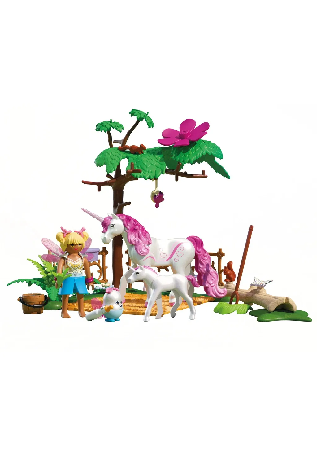 PLAYMOBIL 71839 Zauberhafter Einhorn-Stall für Mama und Fohlen