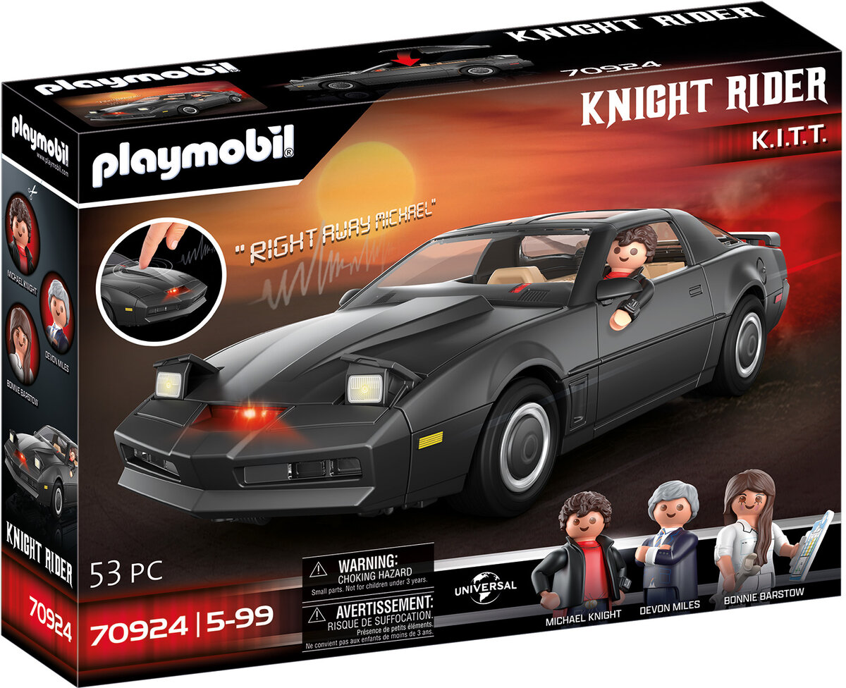 PLAYMOBIL 70924 Knight Rider K.I.T.T. PLAYMOBIL, 70924, Knight, Rider, K.I.T.T., Auto, Coupe, Sportwagen, Rad, Leichtmetallrad