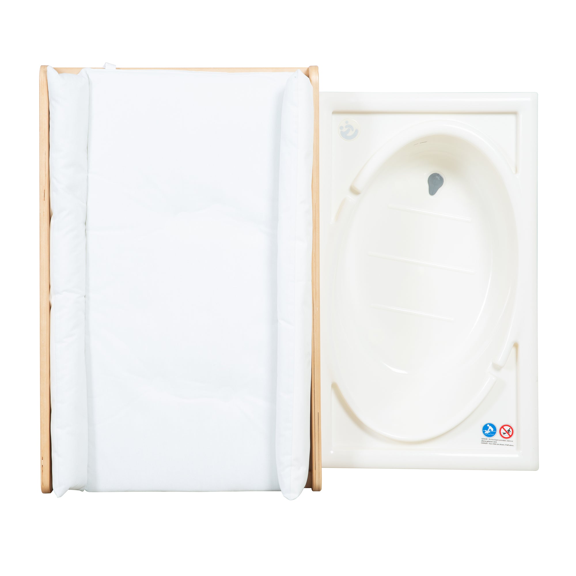 Roba 1253 Bade-Wickel-Kombination natur lackiert – Wickeln & Baden - Produktbild 4