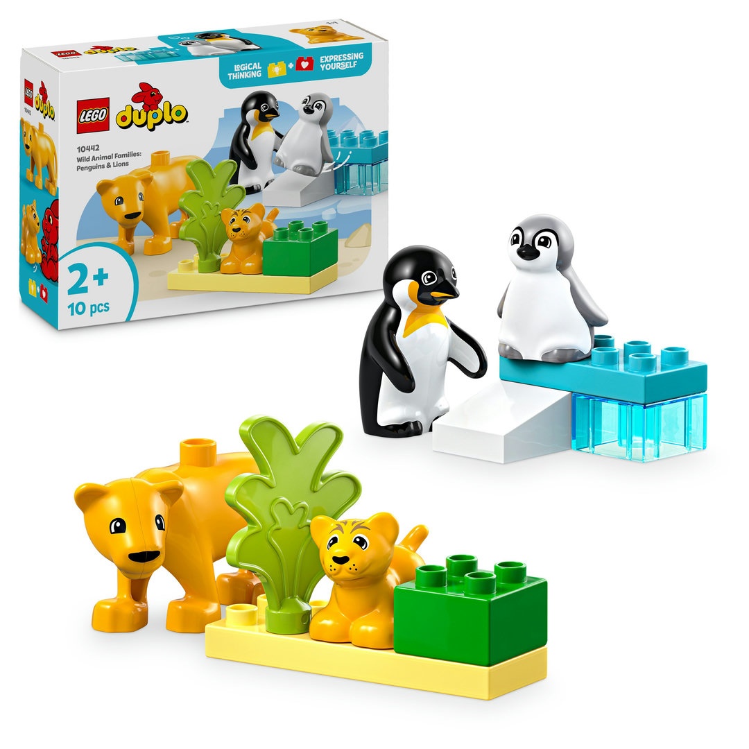 LEGO, DUPLO, Wildtier-Familien:, Pinguine, und, Löwen, 10442 LEGO DUPLO Wildtier-Familien: Pinguine und Löwen 10442