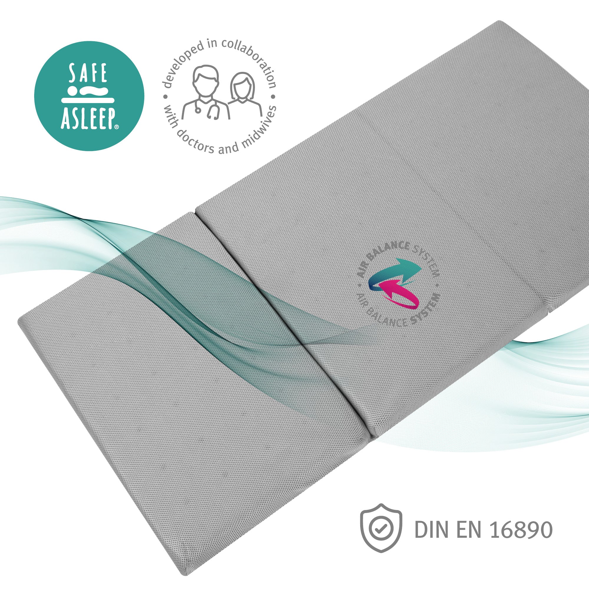 Roba 0272 Reisebettmatratze Air, 60x120 cm grau – Reisematratzen - Bild 6 Roba 0272 Reisebettmatratze Air, 60x120 cm grau – Reisematratzen - Produktbild 6