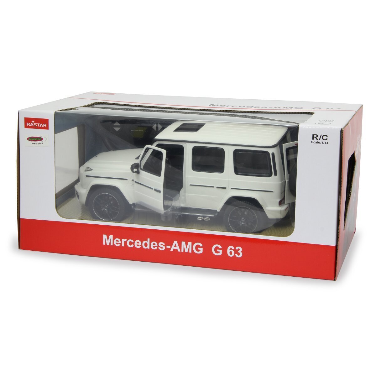 JAMARA Mercedes-AMG G63 1:14 weiß 2,4GHz Tür manuell ab 6 Jahren