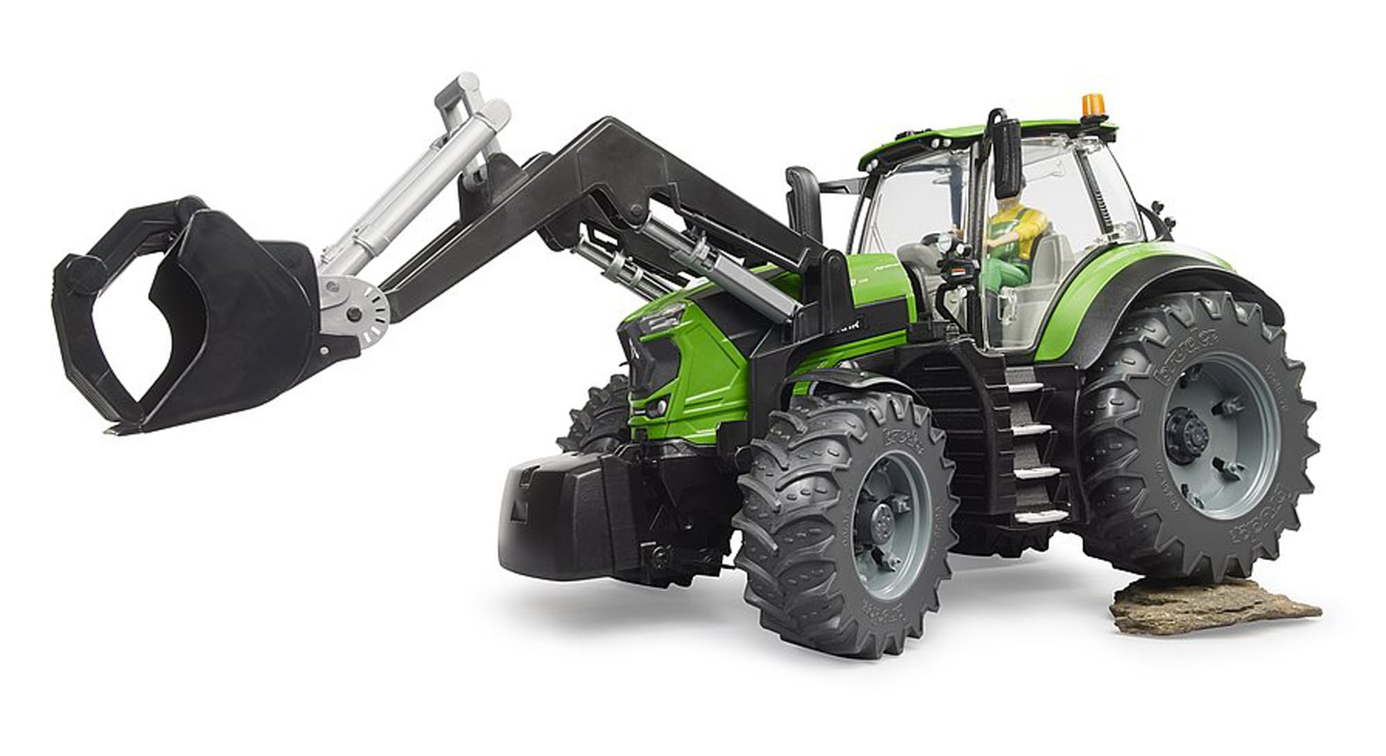 BRUDER 03161 - DEUTZ-FAHR 8280 TTV mit Frontlader Maschine, Rad, Bulldozer, Traktor, Fahrzeug