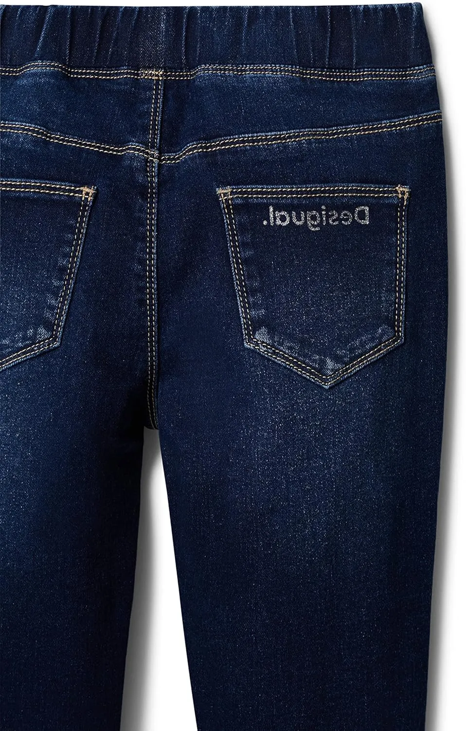 Desigual Mädchen Jeggings - Dunkelblau mit Herz-Stickerei 22WGKD015008/13 Desigual Mädchen Jeggings - Dunkelblau mit Herz-Stickerei 22WGKD015008/13