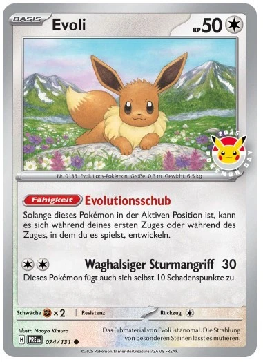 Pokémon DE EVOLI Promokarte (Eevee) Pokémon DE EVOLI Promokarte (Eevee)
