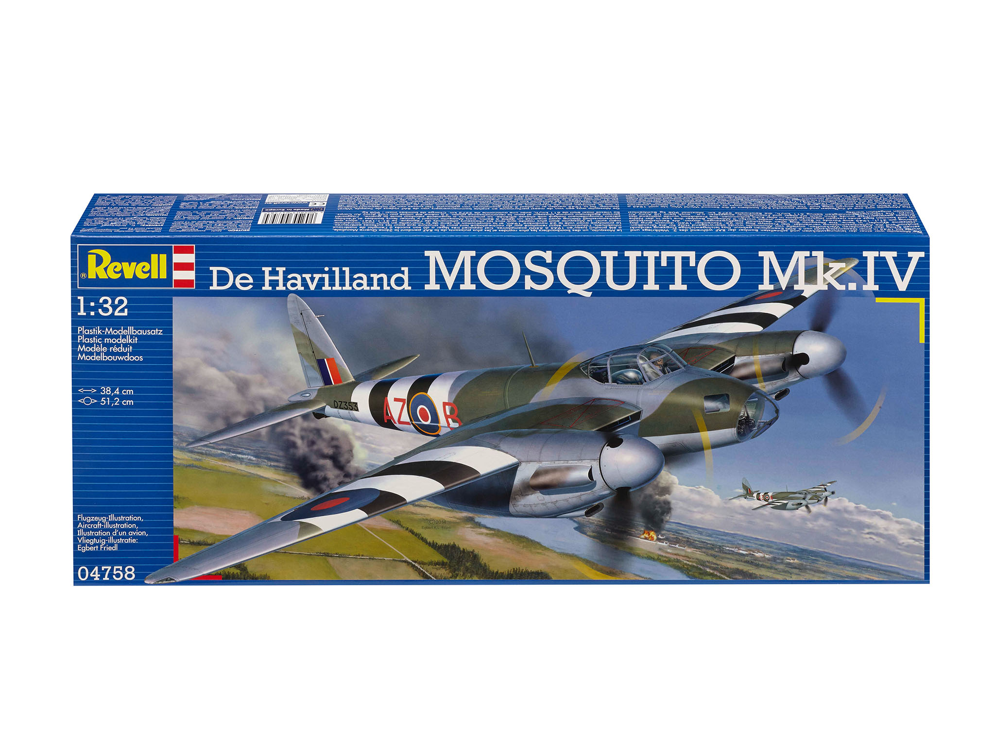 Revell 04758 De Havilland Mosquito Mk.IV Modellbausatz Flugzeug, Kampfflugzeug, Bomber, Jet