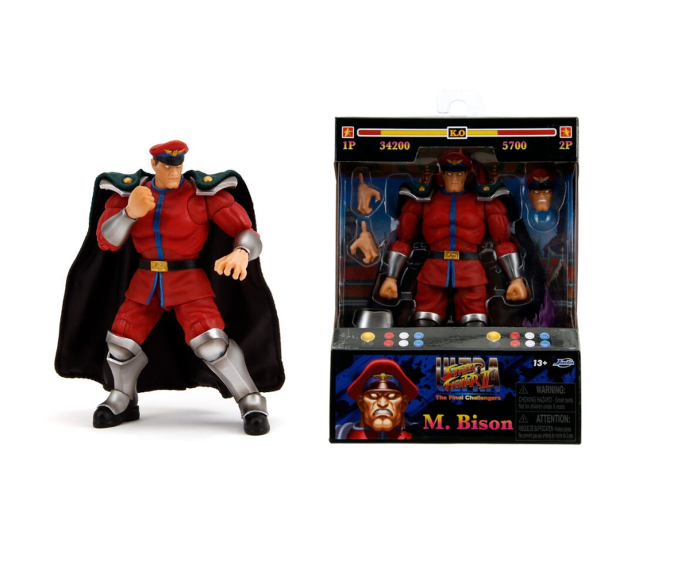 Jada Street Fighter II M. Bison 6" Figure