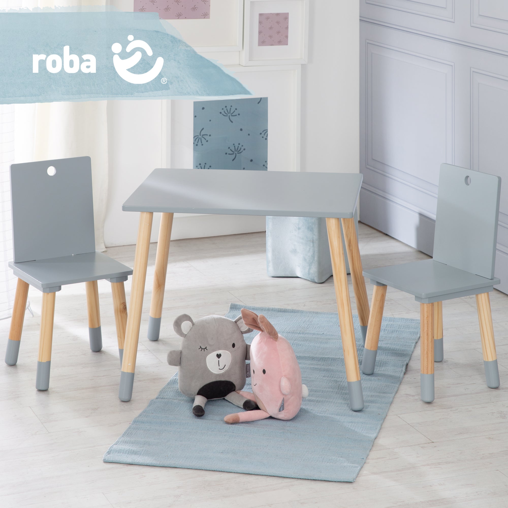 Roba 450019GA Kindersitzgruppe grau – Spielmöbel - Bild 9 Roba 450019GA Kindersitzgruppe grau – Spielmöbel - Produktbild 9