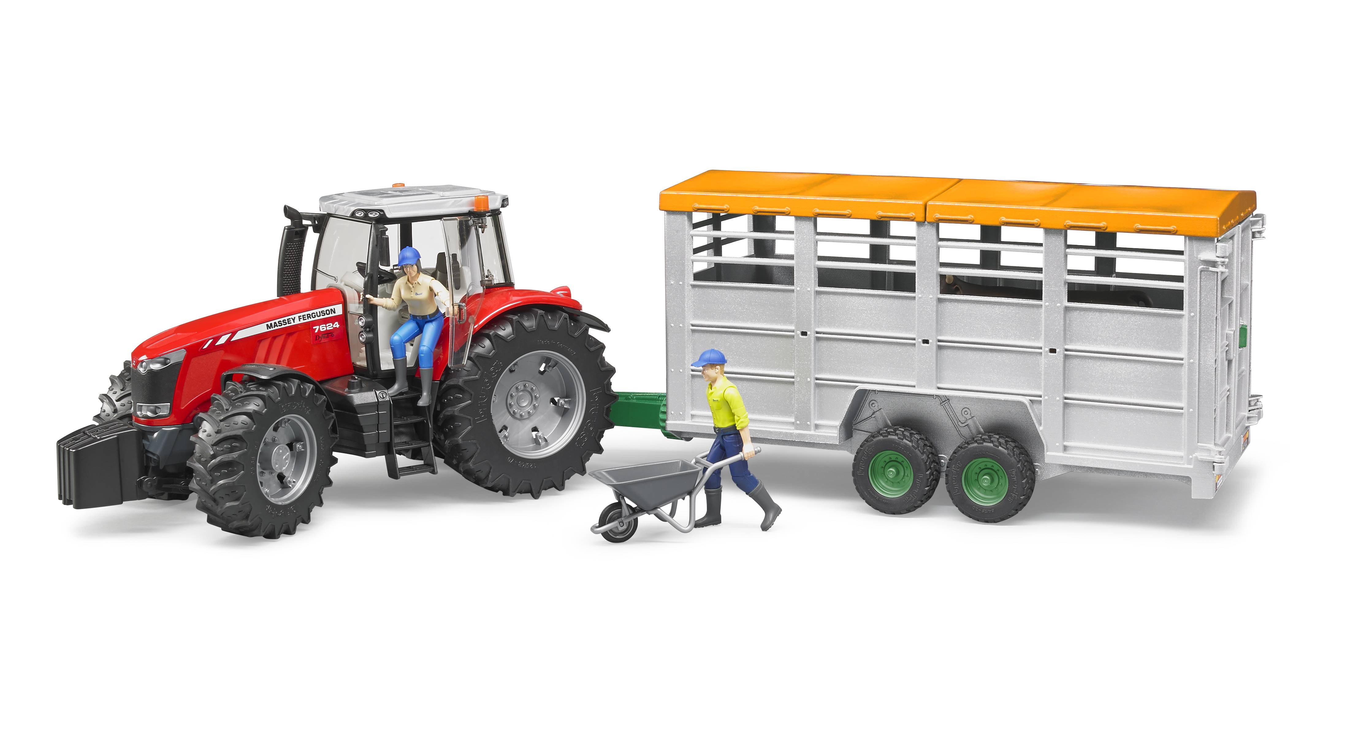 BRUDER 02227 - Viehtransportanhänger mit 1 Kuh - Bild 4 BRUDER 02227 - Viehtransportanhänger mit 1 Kuh - Bild 4