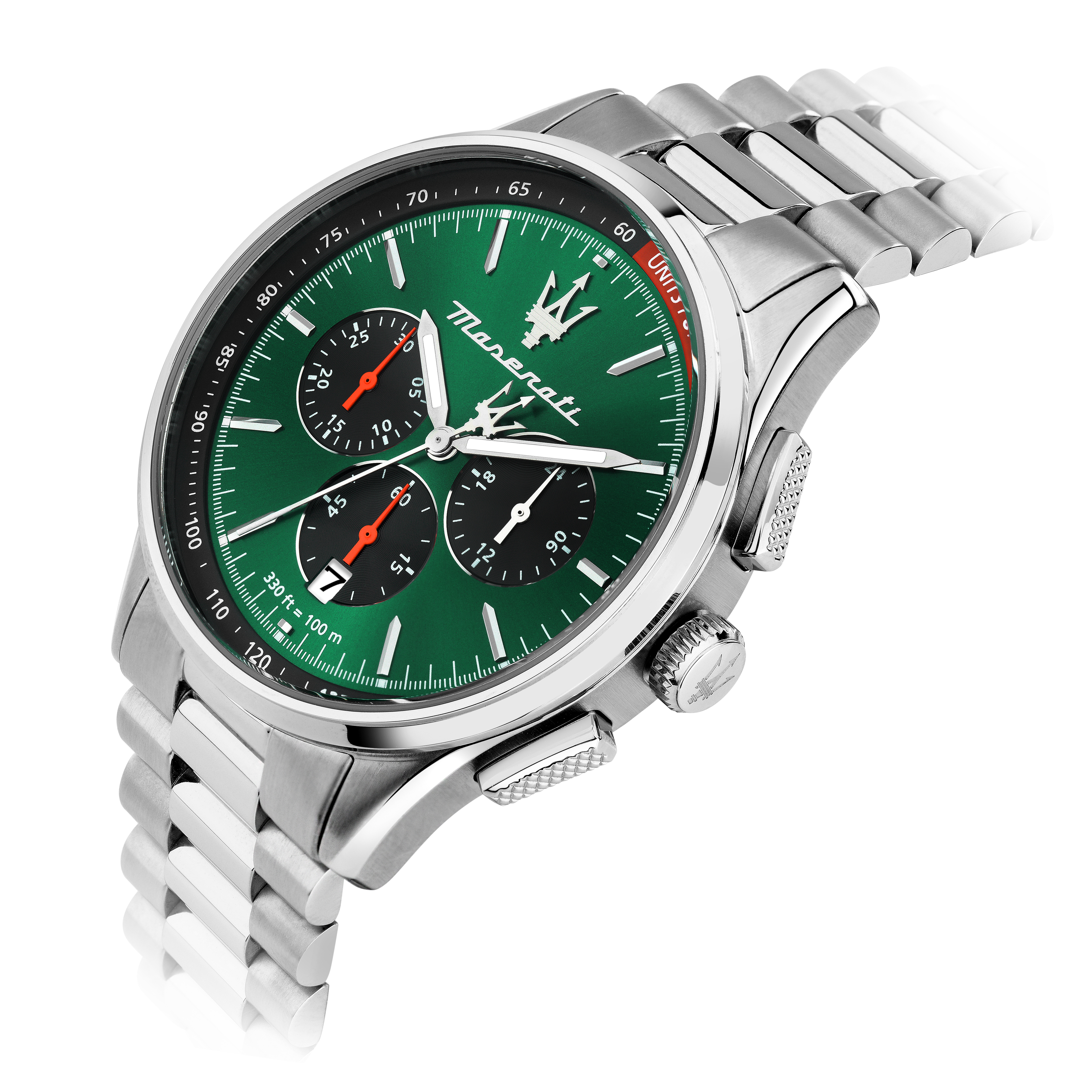 Maserati Sorpasso Herrenuhr Chronograph 42mm Silber Maserati Sorpasso Herrenuhr Chronograph 42mm Silber