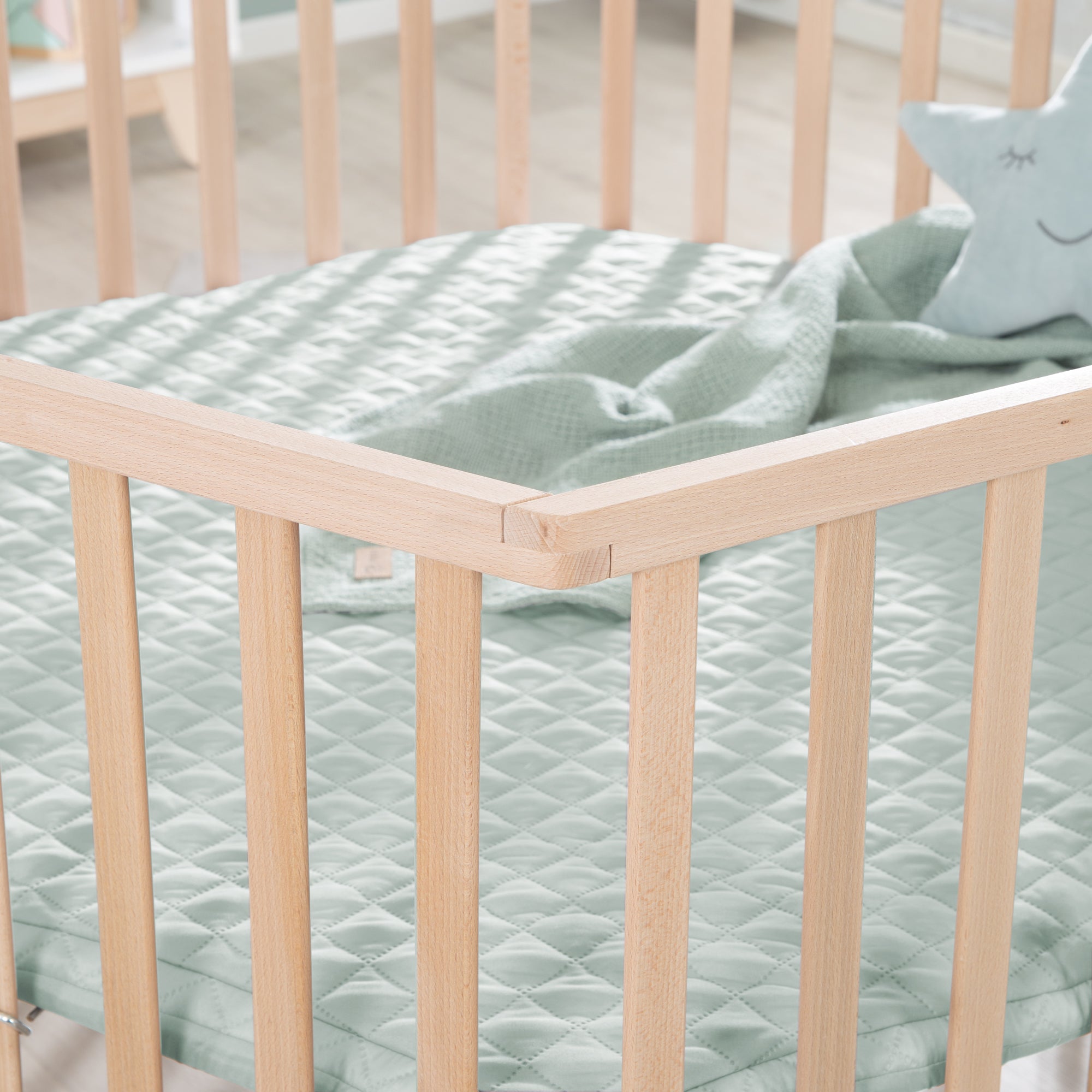 Roba 0232NAV241 Laufgitter 6-eckig roba Style grün Bio Buche natur - Produktbild 6