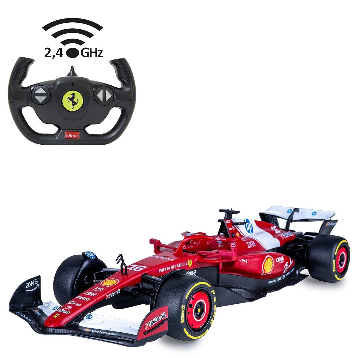 JAMARA Ferrari SF-25 1:12 rot 2,4GHz ab 6 Jahren JAMARA Ferrari SF-25 1:12 rot 2,4GHz ab 6 Jahren