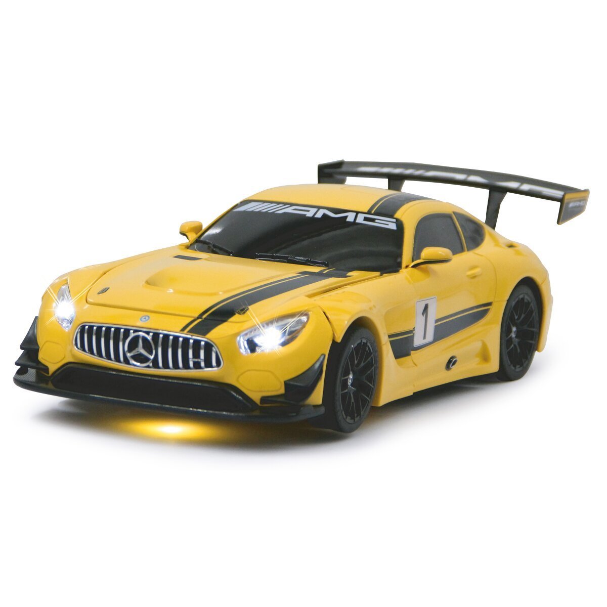 JAMARA Mercedes-AMG GT3 1:14 gelb 2,4GHz transformable ab 8 Jahren