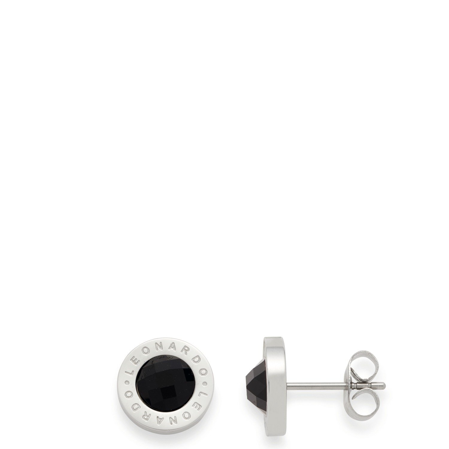 Leonardo 010022 Ohrstecker schwarz Matrix Edelstahl