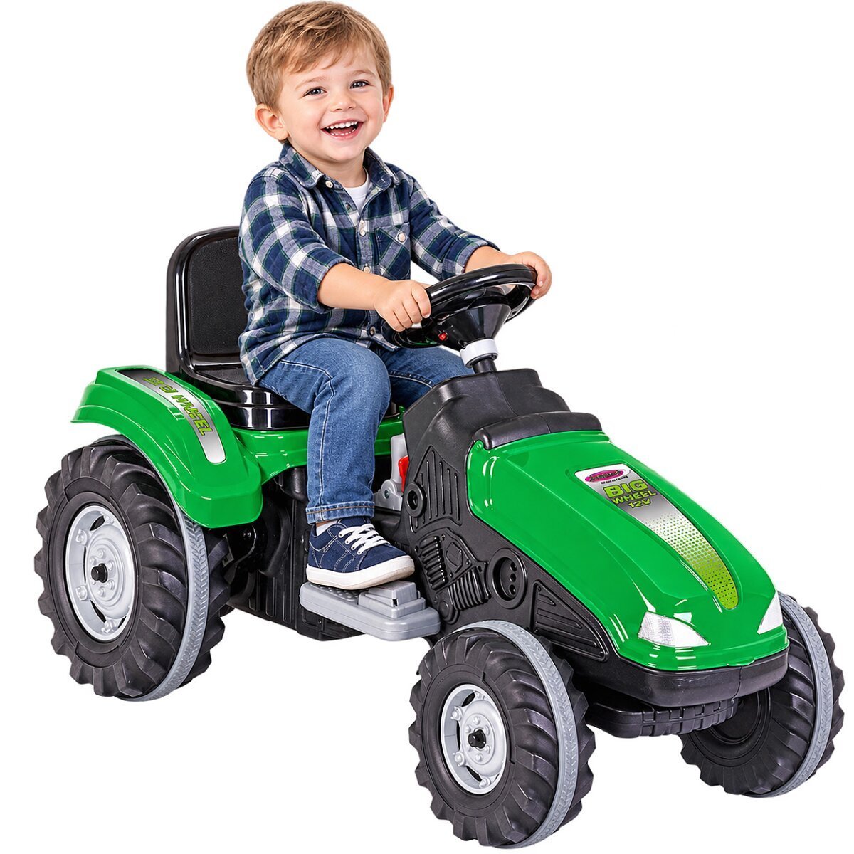 JAMARA Ride-on Traktor Big Wheel 12V grün ab 3 Jahren