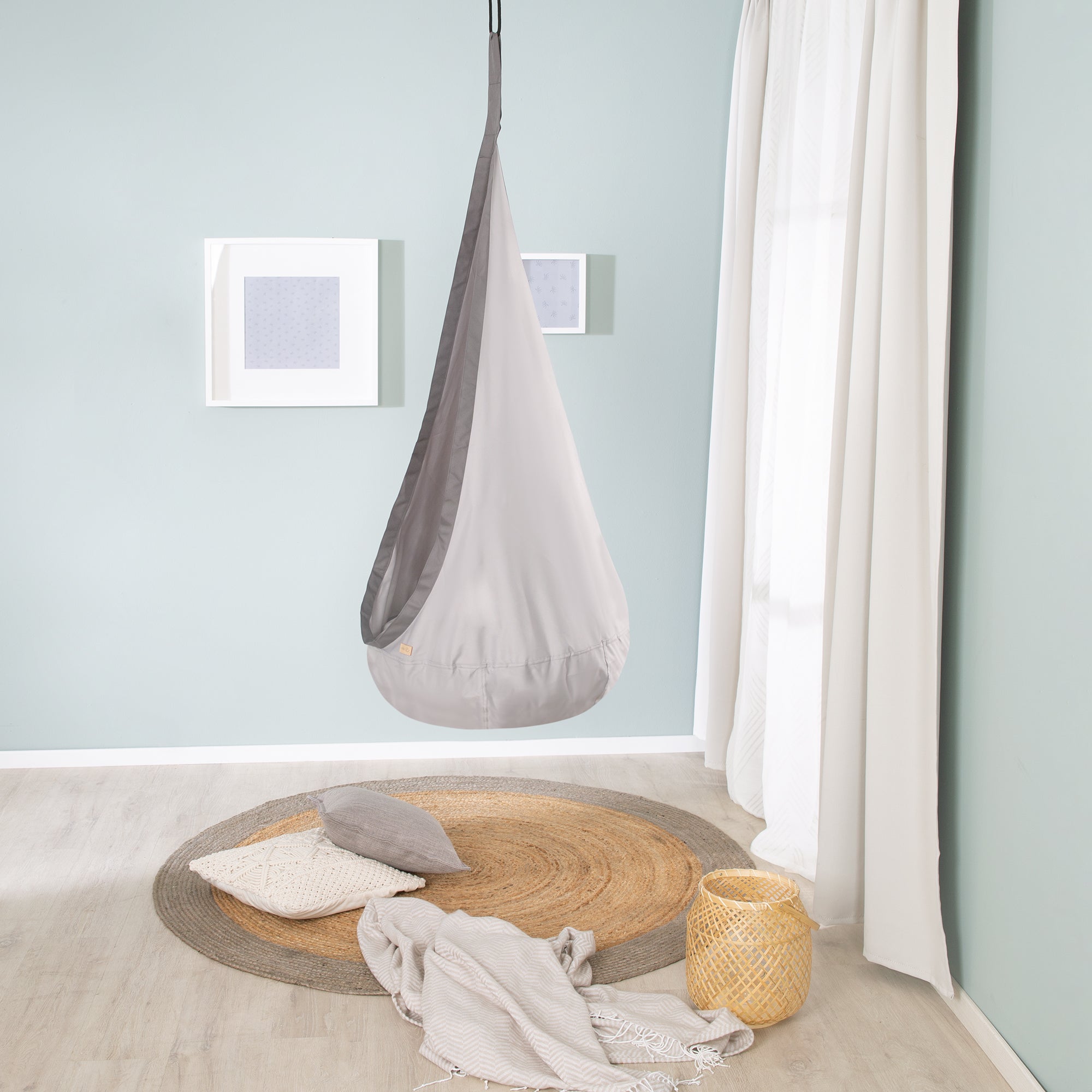 Roba 97218T Hängesack grau – Wippe & Hängesitze - Bild 6 Roba 97218T Hängesack grau – Wippe & Hängesitze - Produktbild 6