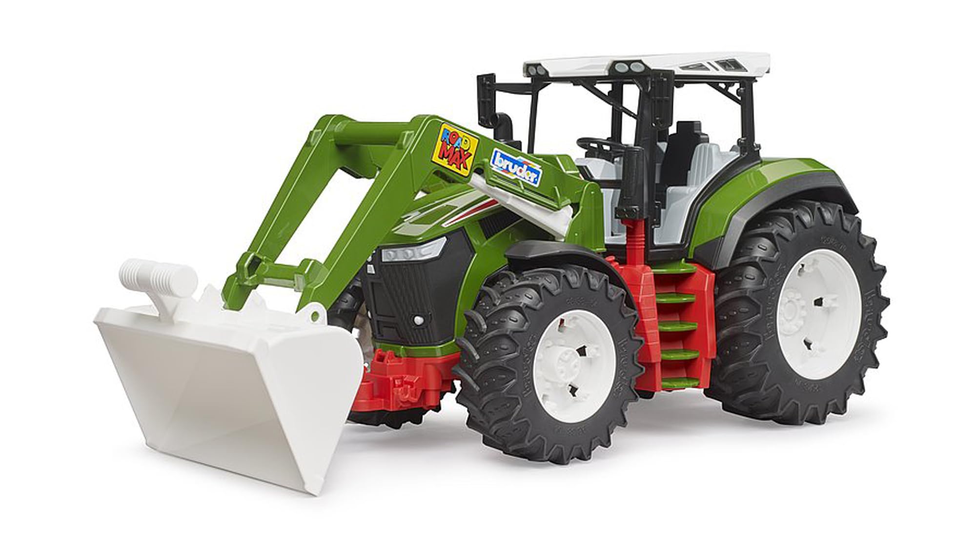 BRUDER 03451 - Roadmax Traktor mit Frontlader Maschine, Rad, Traktor, Fahrzeug, Bulldozer