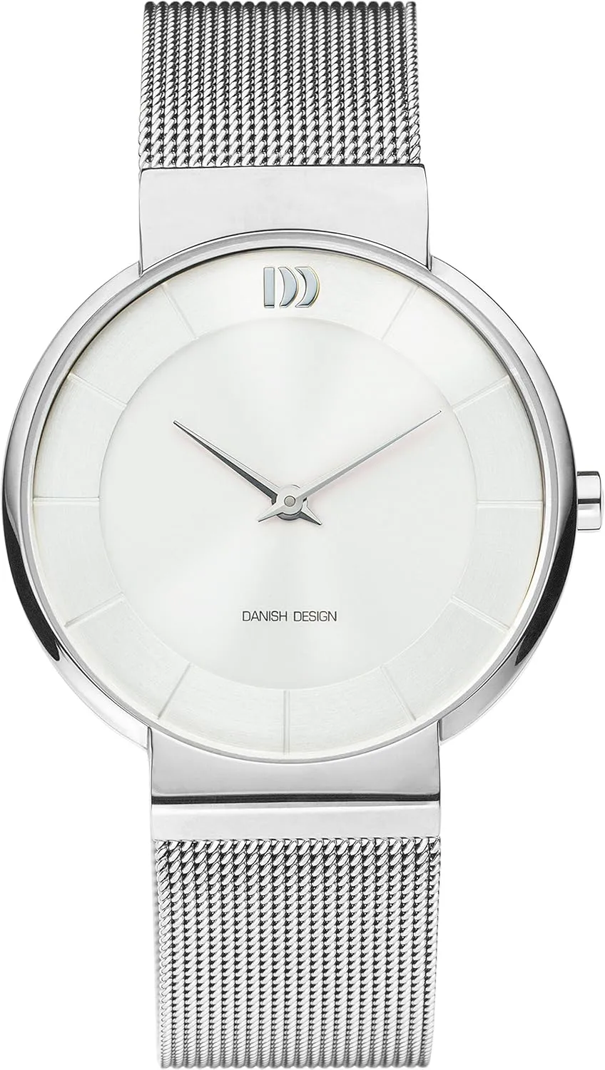 Danish Design IV62Q1195 Damen Armbanduhr Edelstahlgehse mit Milanaiseband in Silber