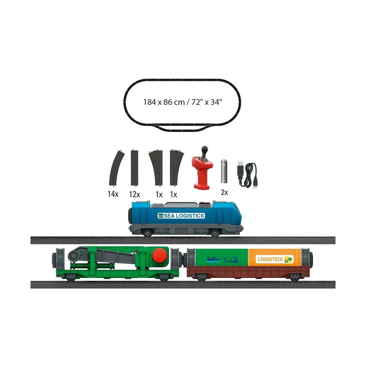 Märklin 29349 - H0 Märklin my world - Startpackung Containerlogistik Märklin 29349 - H0 Märklin my world - Startpackung Containerlogistik