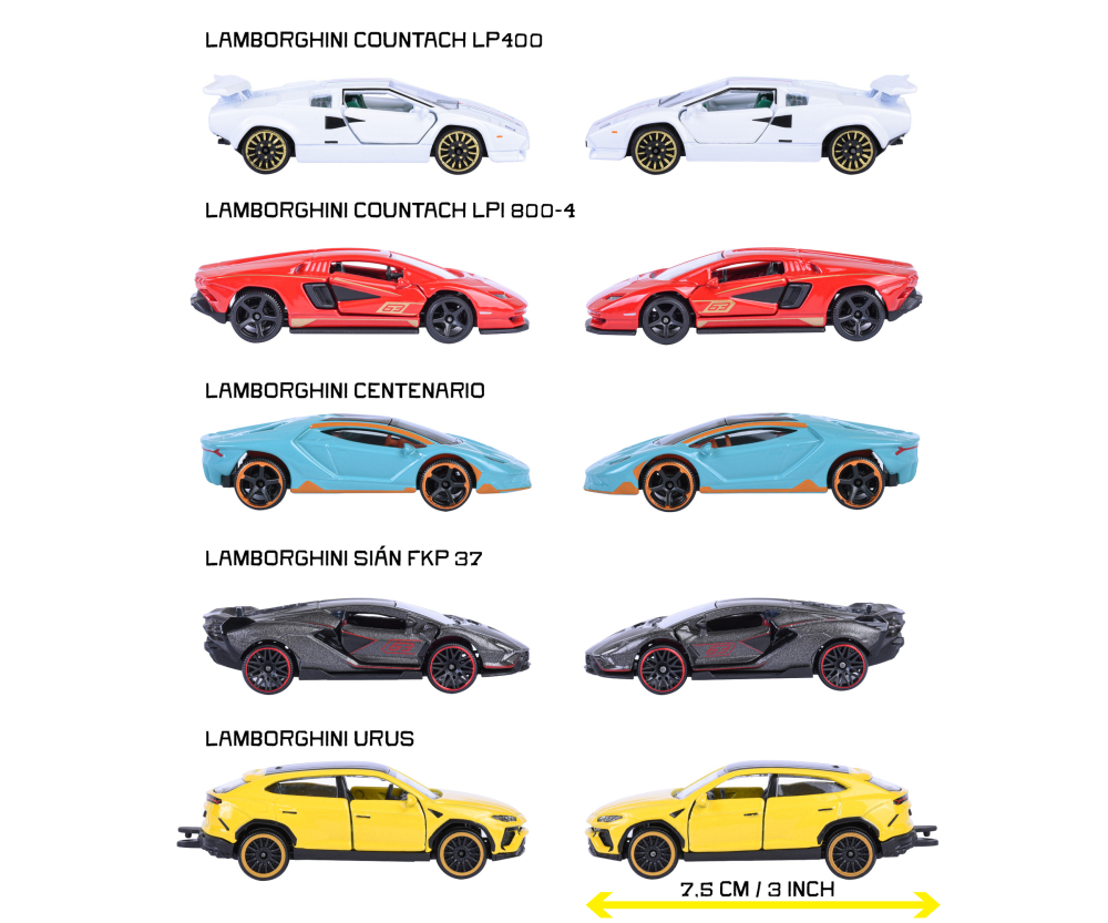 Majorette Lamborghini 5 Pieces Giftpack