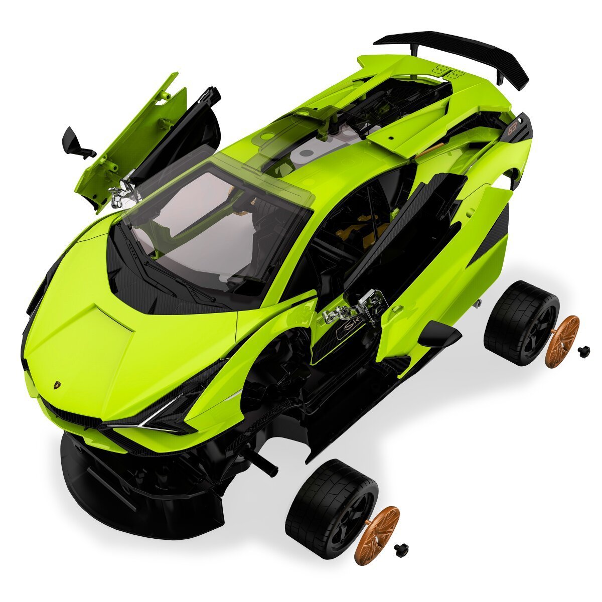 JAMARA Lamborghini Sián FKP 37 1:18 grün 2,4GHz Bausatz ab 8 Jahren JAMARA Lamborghini Sián FKP 37 1:18 grün 2,4GHz Bausatz ab 8 Jahren