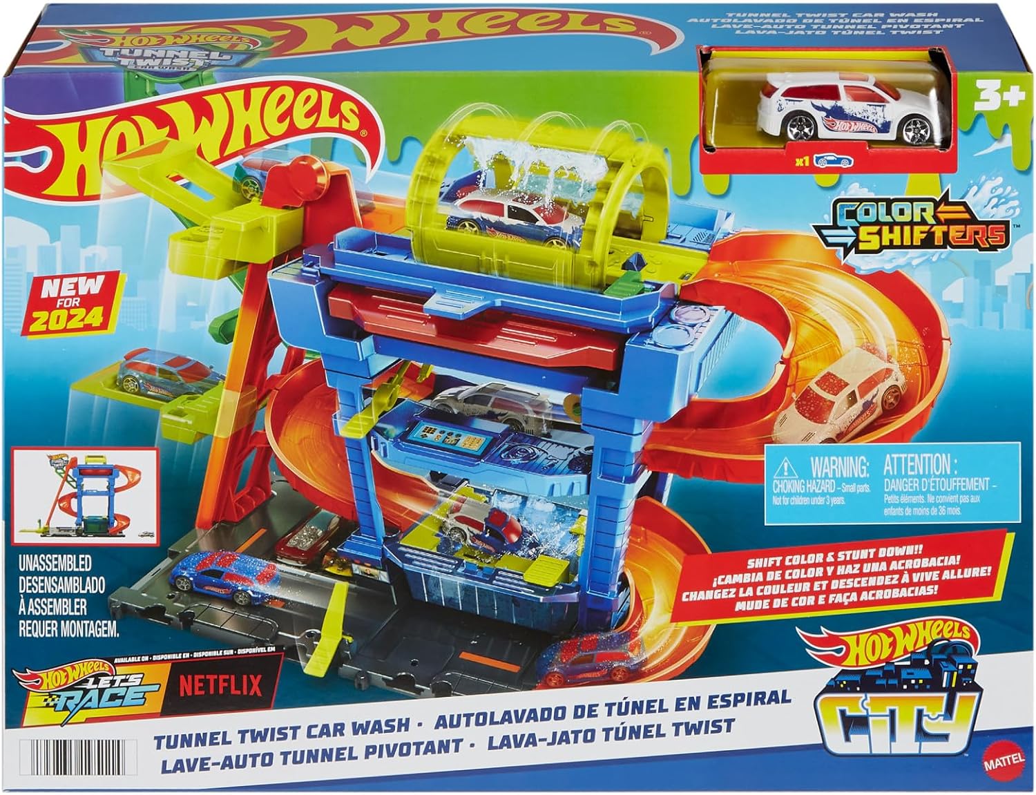 Hot Wheels City Tunnel Twist Car Wash HTN80 Maschine, Rad